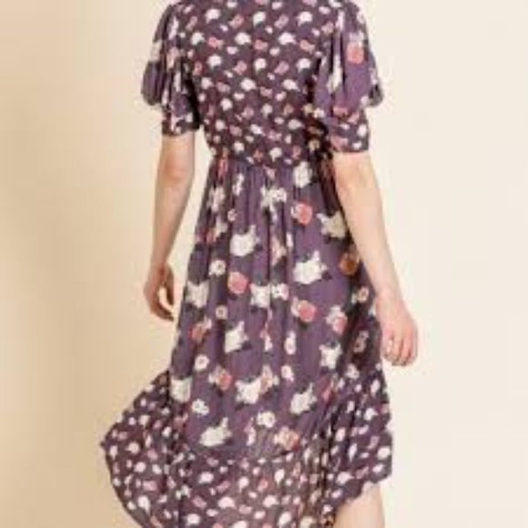 NWT Umgee Floral Midi Dress SZ M - Picture 2 of 6